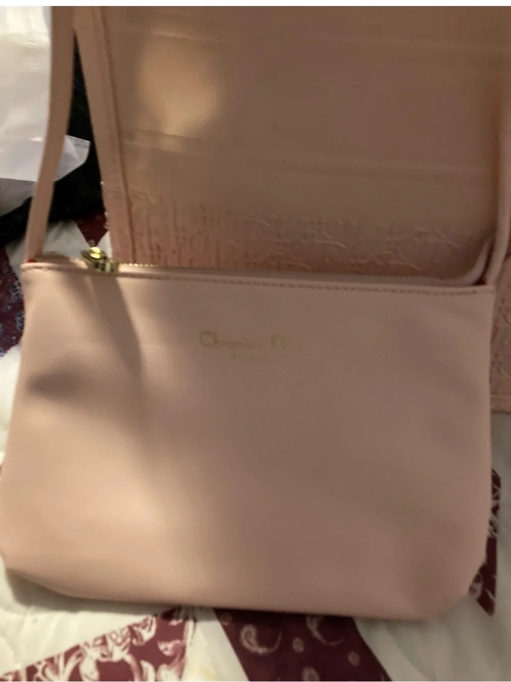 Women’s Pink Tote with Red Lining 2 PC